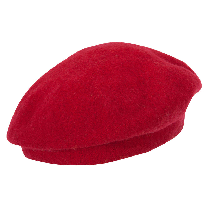 Ladies Stars Designed Wool Beret Hat
