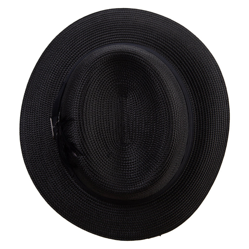 PP Panama With Feather Hat