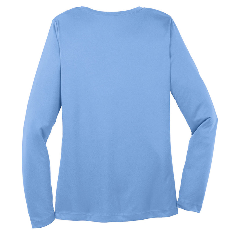 Ladies Big Size Long Sleeve Competitor V-Neck T-Shirt
