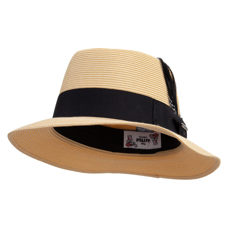PP Panama With Feather Hat