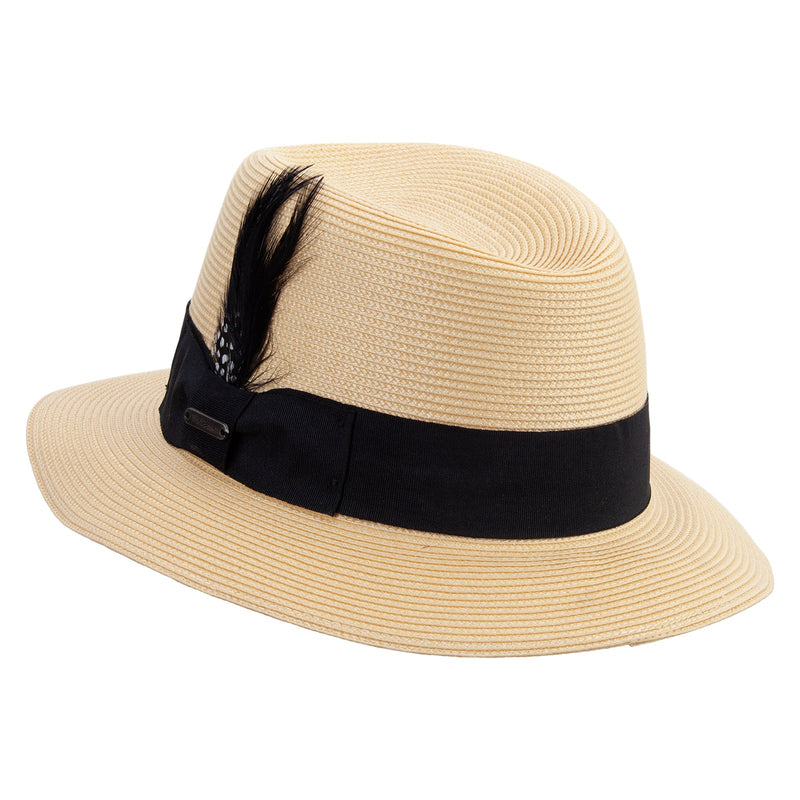 PP Panama With Feather Hat