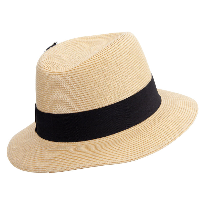 PP Panama With Feather Hat