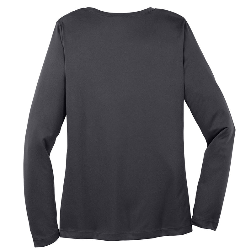 Ladies Big Size Long Sleeve Competitor V-Neck T-Shirt