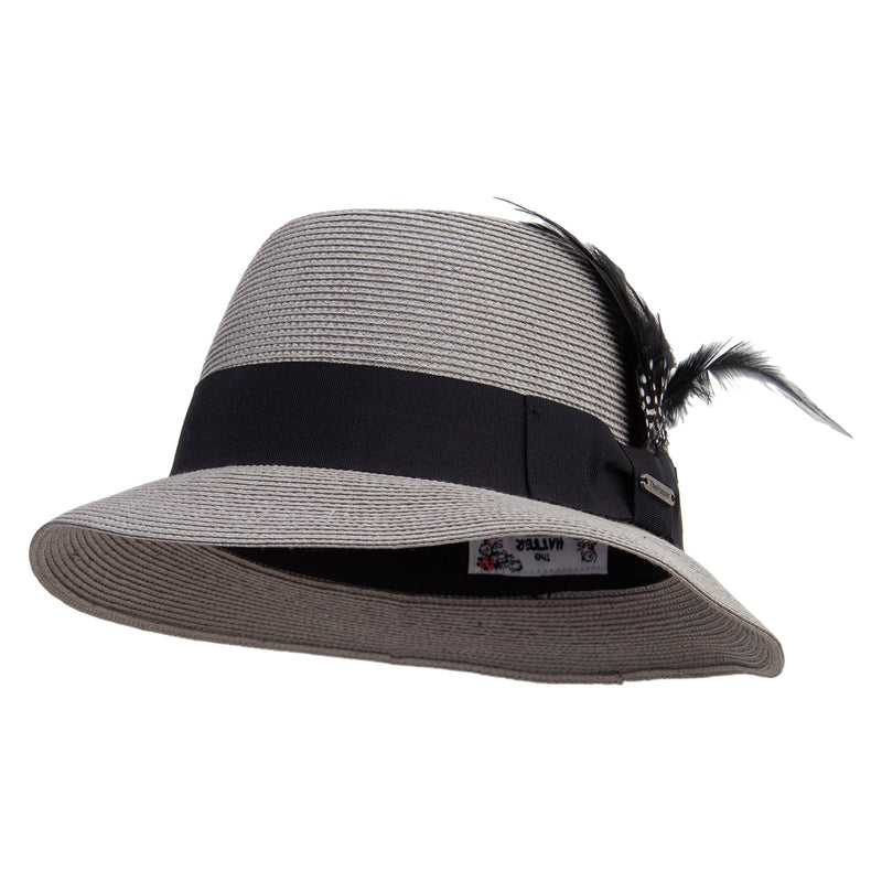 PP Panama With Feather Hat