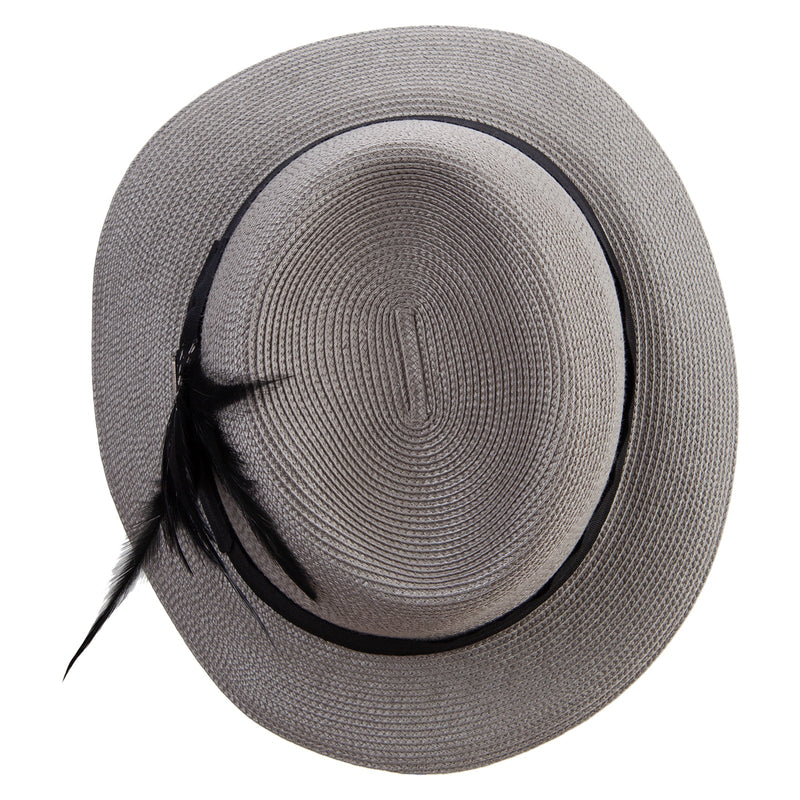 PP Panama With Feather Hat