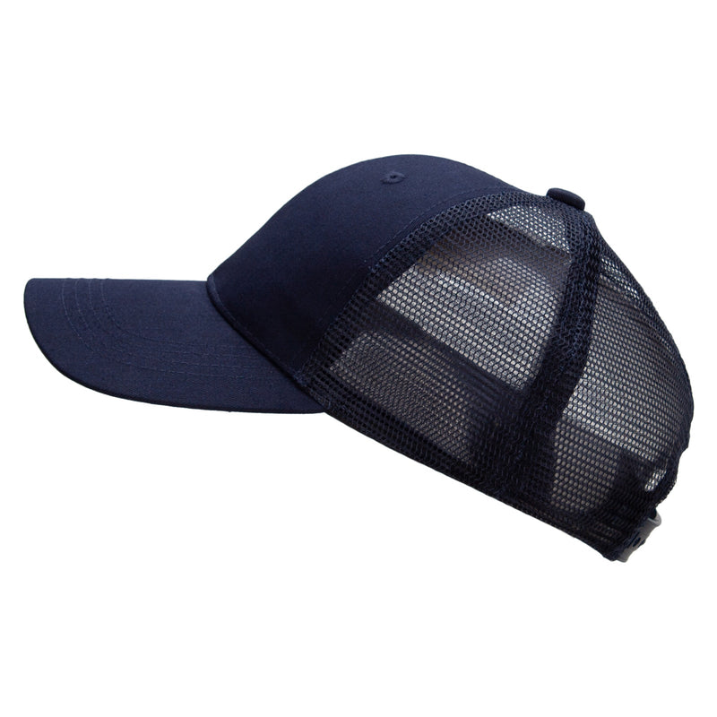 Youth Poly Cotton Twill Trucker Cap