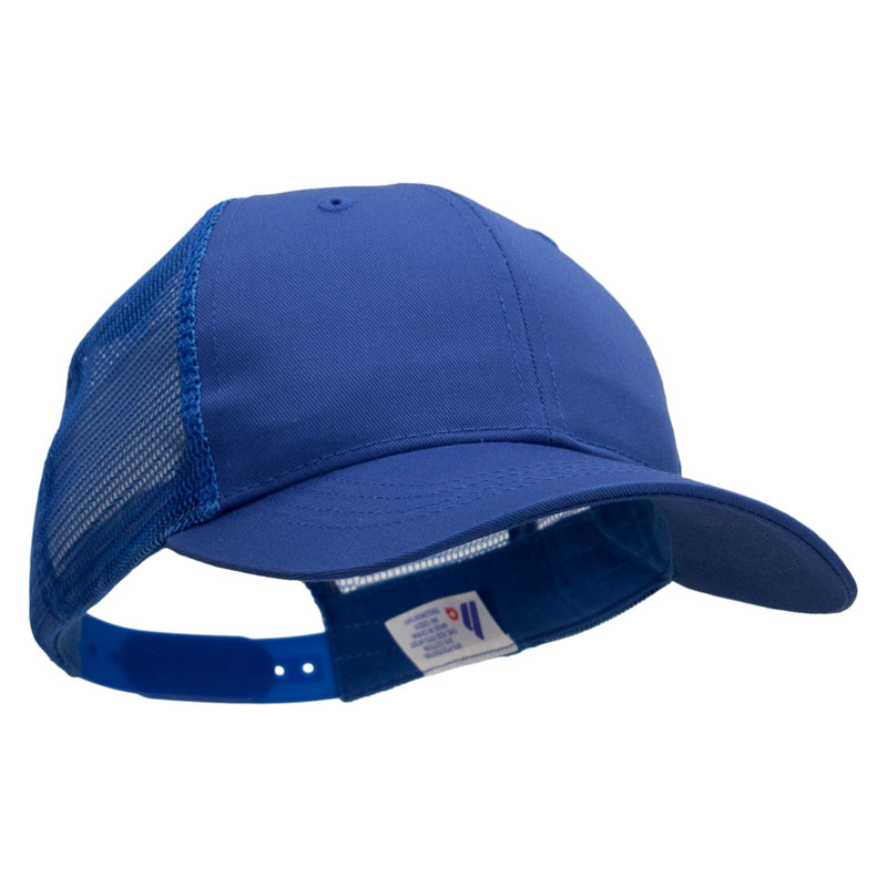 Youth Poly Cotton Twill Trucker Cap