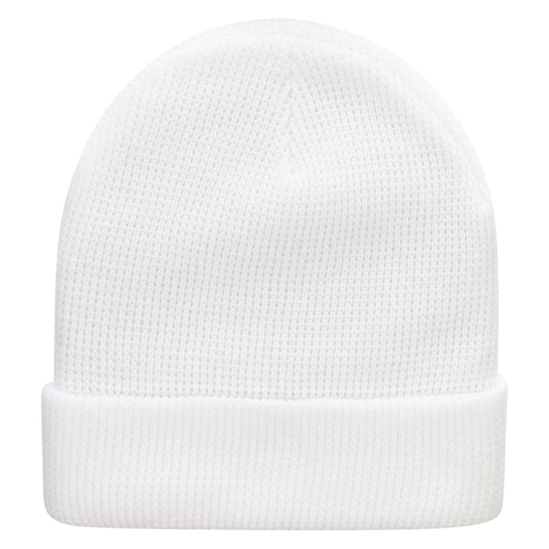 Waffle Knit Cuff Beanie