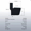 1 Piece Toilet With Tornado Flush, Dual Flush, And ADA Height Comfort Chair by HouseOfZazla