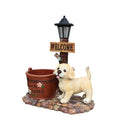Labrador Puppy Solar Planter Garden Statue by HouseOfZazla