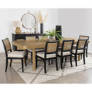 Benson - Extension Leaf Dining Table With Trestle Base - Sand by HouseOfZazla