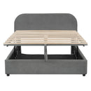 Upholstered Platform Bed With Hydraulic Storage System by HouseOfZazla