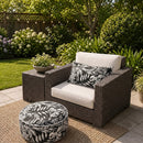 4 Pack Outdoor Lumbar Pillows with Inserts