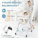 Baby Folding Convertible High Chair with Wheels and Adjustable Height by LJGDeals