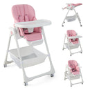 Convertible Infant Dining Chair with 5 Backrest and 3 Footrest Positions