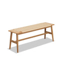 Woven Design Dining Bench For Dining Room, Bedroom - Natural Oak by HouseOfZazla