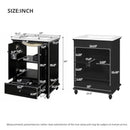 Modern Bathroom Vanity With Sink, Cabinet With Drawer And Dividers, Rectangular Storage Unit