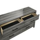 Denver - 6 Drawer Dresser - Gray by HouseOfZazla
