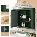 Wall Mounted Medicine Cabinet With Mirror, Storage Cabinet Featuring 6 Open Shelves And Adjustable Interior by HouseOfZazla