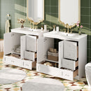Shaker Free Standing Bathroom Vanity Cabinet & Sink, Soft Close Drawers, Soft Close Doors by HouseOfZazla