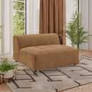 Zoey - Modular - Armless Chair - Chocolate Suede by Unique Piece Furniture