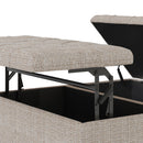 Harrison - Upholstered Coffee Table Storage Ottoman by Unique Piece Furniture
