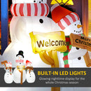 6.1' Inflatable Outdoor Christmas Display - Three Snowmen