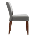 Accent Chairs Set of 2, Velvet Chairs with Solid Woood, Upholstered Dining Chairs for Living Room, Kitchen, Bedroom, Beauty Room,Dining room- Grey