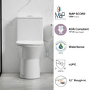 1 Piece Toilet With Dual Flush & Rimless Bowl - Glossy White by HouseOfZazla