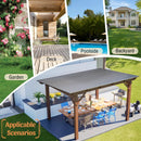 13x10ft Wooden Garden Gazebo with Metal Roof by HouseOfZazla
