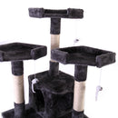 67" Multi-Level Cat Tree Tower, Kitten Condo House with Scratching Posts, Kitty Play Activity Center, Gray
