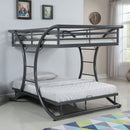 Weston - Bunk Bed Full Over Full - Gunmetal by HouseOfZazla