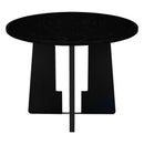5 Piece Round Dining Table Set, Modern Table And 4 Upholstered Chairs For Dining Room by HouseOfZazla