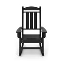 Traditional Porch Rocker Classic HDPE Poly Lumber For Porch, Patio, And Garden Comfort by HouseOfZazla