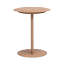 Mode - Leatherette Round C-Shaped Sofa Side Table - Saddle Brown by HouseOfZazla