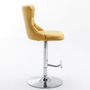 Swivel Adjustable Height Barstools Set of 2 by HouseOfZazla