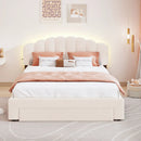 Upholstered Platform Bed With Drawer by HouseOfZazla