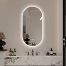 Smart Wall Mounted LED Touch Screen Mirror With Anti-Fog Function And Adjustable Lighting