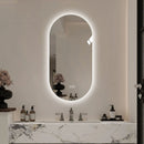 Smart Wall Mounted LED Touch Screen Mirror With Anti-Fog Function And Adjustable Lighting by Unique Piece Furniture