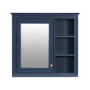 Bathroom Vanity With Medicine Cabinet, Royal Mirror Cabinet, Modern Bathroom Storage Cabinet With 2 Soft Closing Doors And 4 Drawers by HouseOfZazla