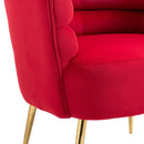 Accent Chair, leisure single chair with Golden feet
