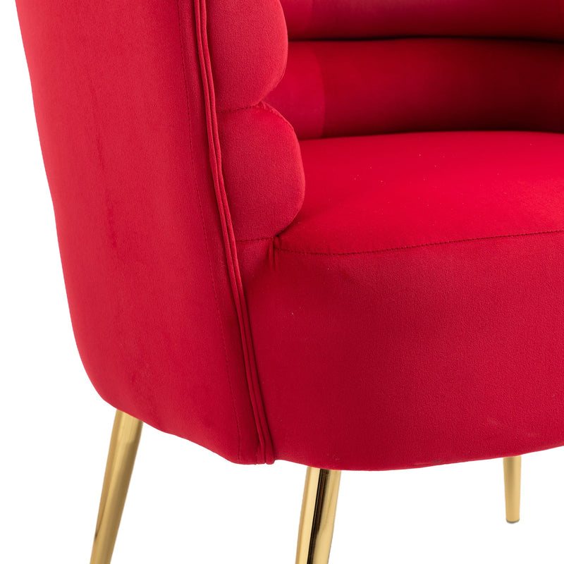 Accent Chair, leisure single chair with Golden feet