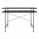 Vance - Computer Desk With Fluted Glass Desktop - Black by Unique Piece Furniture