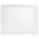 August - 6 Piece Queen Panel Bedroom Set With LED Lighting - White by HouseOfZazla