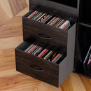 Grain Record Player Stand, Media Console With Speaker Shelf & 2 Drawers by HouseOfZazla