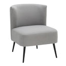 Fran - Contemporary Slipper Chair - Black / Light Gray by HouseOfZazla