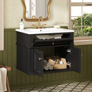 24" Wall Mounted Modern Bathroom Vanity