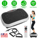 Vibration Exercise Machine With Resistant Bands Remote Control Whole Body Vibration Platform Workout Equipment Home Fitness Training Equipment For Wei