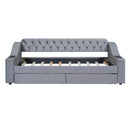 Upholstered Daybed With Storage Armrests And USB Port