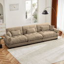 Modern Oversize Sofa With Cloud Like Comfort, Featuring Waist And Throw Pillows by HouseOfZazla
